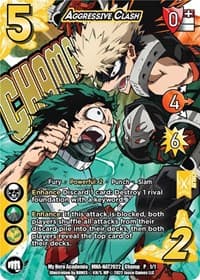 Aggressive Clash (Pro Hero Nationals 2022 Top 4) - UniVersus: My Hero Academia Promo Cards - UniVersus card