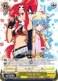 Yoko & Nina - Gurren Lagann - Weiss Schwarz card