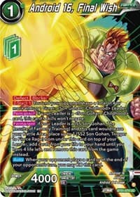Android 16, Final Wish - Wild Resurgence - Dragon Ball Super: Masters card