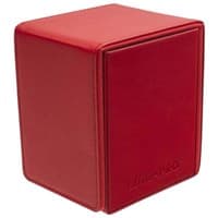 Vivid Alcove Flip Deck Box - Red - Ultra Pro Deck Boxes - Deck Boxes card