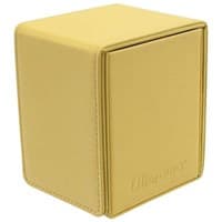 Vivid Alcove Flip Deck Box - Yellow - Ultra Pro Deck Boxes - Deck Boxes card