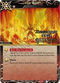 Fire Wall (Judge Pack Vol. 1) - Battle Spirits Saga Promo Cards - Battle Spirits Saga card
