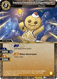 Sweets Elemental Gingerbloom - Expansion Set 01: Elemental Spark - Battle Spirits Saga card