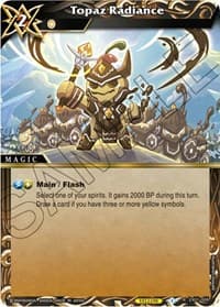 Topaz Radiance - Expansion Set 01: Elemental Spark - Battle Spirits Saga card