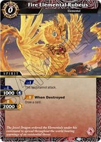 Fire Elemental Rubeus - Expansion Set 01: Elemental Spark - Battle Spirits Saga card