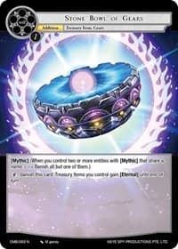 Stone Bowl of Gears - Crimson Moon's Battleground - Force of Will card