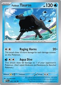 Paldean Tauros - SV02: Paldea Evolved - Pokemon card