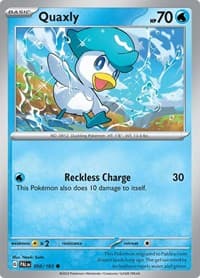 Quaxly - SV02: Paldea Evolved - Pokemon card