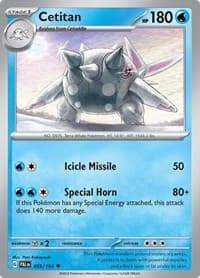 Cetitan - SV02: Paldea Evolved - Pokemon card