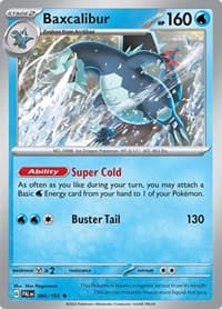 Baxcalibur - SV02: Paldea Evolved - Pokemon card