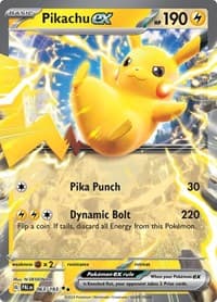 Pikachu ex - SV02: Paldea Evolved - Pokemon card