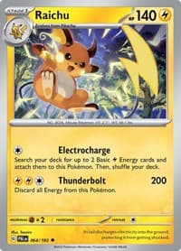 Raichu - SV02: Paldea Evolved - Pokemon card
