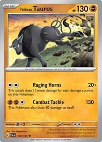 Paldean Tauros - SV02: Paldea Evolved - Pokemon card