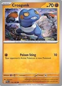 Croagunk - SV02: Paldea Evolved - Pokemon card