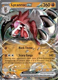 Lycanroc ex - SV02: Paldea Evolved - Pokemon card