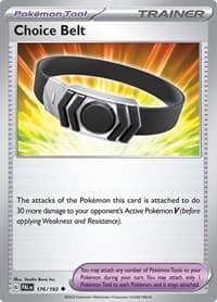 Choice Belt - SV02: Paldea Evolved - Pokemon card