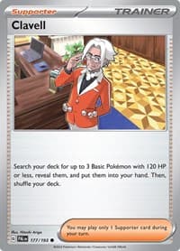 Clavell - SV02: Paldea Evolved - Pokemon card