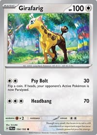 Girafarig - SV02: Paldea Evolved - Pokemon card