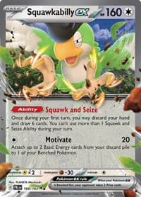 Squawkabilly ex - SV02: Paldea Evolved - Pokemon card