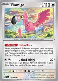 Flamigo - SV02: Paldea Evolved - Pokemon card