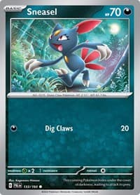 Sneasel - SV02: Paldea Evolved - Pokemon card