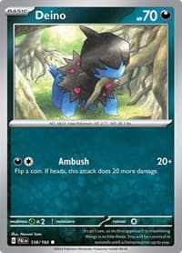 Deino - SV02: Paldea Evolved - Pokemon card