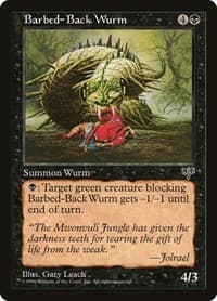 Barbed-Back Wurm - Mirage - Magic: The Gathering card