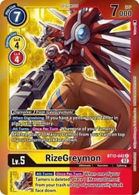 RizeGreymon (Tamer Party -Special-) - Across Time - Digimon Card Game card