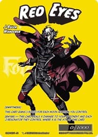 Ascending to the Crimson Moon // Red Eyes (Secret) - Crimson Moon's Battleground - Force of Will card