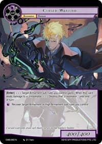 Cursed Warlord - Crimson Moon's Battleground - Force of Will card