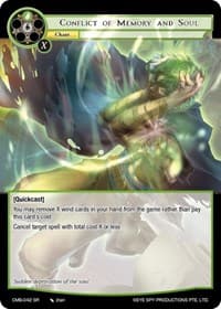 Conflict of Memory and Soul - Crimson Moon's Battleground - Force of Will card