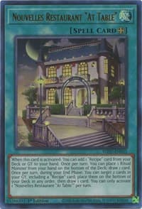 Nouvelles Restaurant "At Table" - Wild Survivors - YuGiOh card