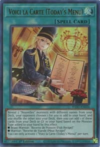 Voici la Carte (Today's Menu) - Wild Survivors - YuGiOh card