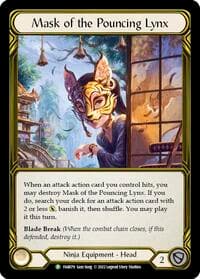 Mask of the Pouncing Lynx (Golden) - FAB079 - Flesh and Blood: Promo Cards - Flesh and Blood TCG card
