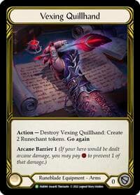 Vexing Quillhand (Golden) - FAB080 - Flesh and Blood: Promo Cards - Flesh and Blood TCG card