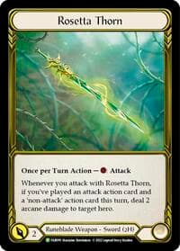 Rosetta Thorn (Golden) - FAB099 - Flesh and Blood: Promo Cards - Flesh and Blood TCG card