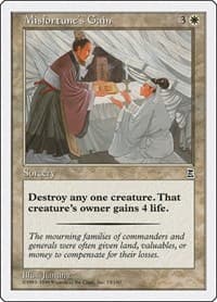 Misfortune's Gain - Portal Three Kingdoms - Magic: The Gathering card