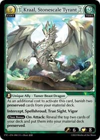 Kraal, Stonescale Tyrant - Fractured Crown - Grand Archive TCG card