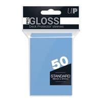 PRO-Gloss Standard Deck Protectors - Light Blue (50-Pack) - Ultra Pro Card Sleeves - Card Sleeves card