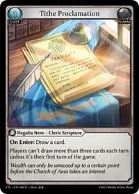 Tithe Proclamation - Fractured Crown - Grand Archive TCG card