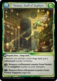 Ventus, Staff of Zephyrs - Fractured Crown - Grand Archive TCG card
