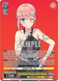 Unparalleled Beauty, Ichika Nakano (OFR) - The Quintessential Quintuplets Movie - Weiss Schwarz card