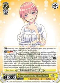Irrepressible Feelings, Ichika Nakano - The Quintessential Quintuplets Movie - Weiss Schwarz card