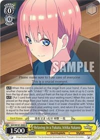 Relaxing in a Yukata, Ichika Nakano - The Quintessential Quintuplets Movie - Weiss Schwarz card