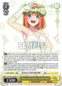 Flowers of Gratitude, Yotsuba Nakano - The Quintessential Quintuplets Movie - Weiss Schwarz card