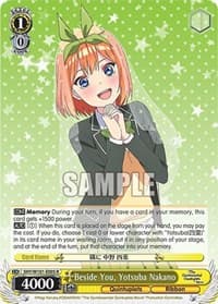 Beside You, Yotsuba Nakano - The Quintessential Quintuplets Movie - Weiss Schwarz card