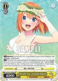 Beside You, Yotsuba Nakano (SR) - The Quintessential Quintuplets Movie - Weiss Schwarz card