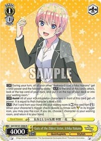 Guts of the Eldest Sister, Ichika Nakano - The Quintessential Quintuplets Movie - Weiss Schwarz card