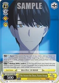 The Answer He Chose, Futaro Uesugi - The Quintessential Quintuplets Movie - Weiss Schwarz card
