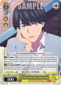 The Answer He Chose, Futaro Uesugi (SR) - The Quintessential Quintuplets Movie - Weiss Schwarz card